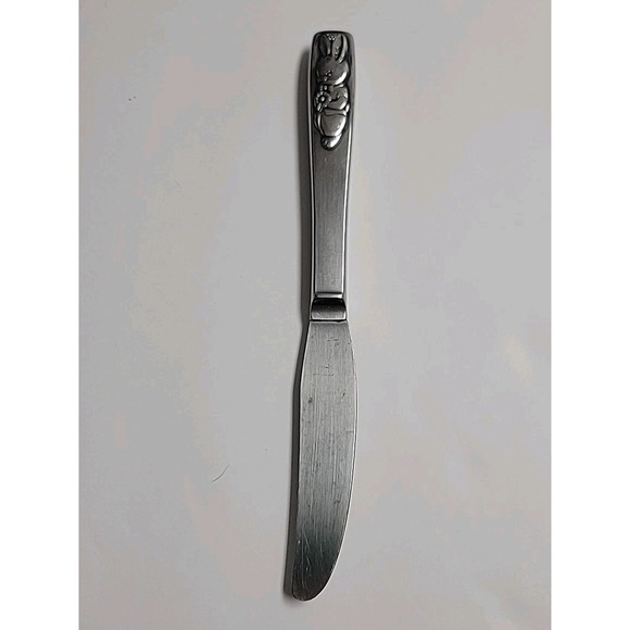 Oneida Bunny Peter Rabbit Child Stainless Steel Butter Knife Youth - Picture 2 of 4